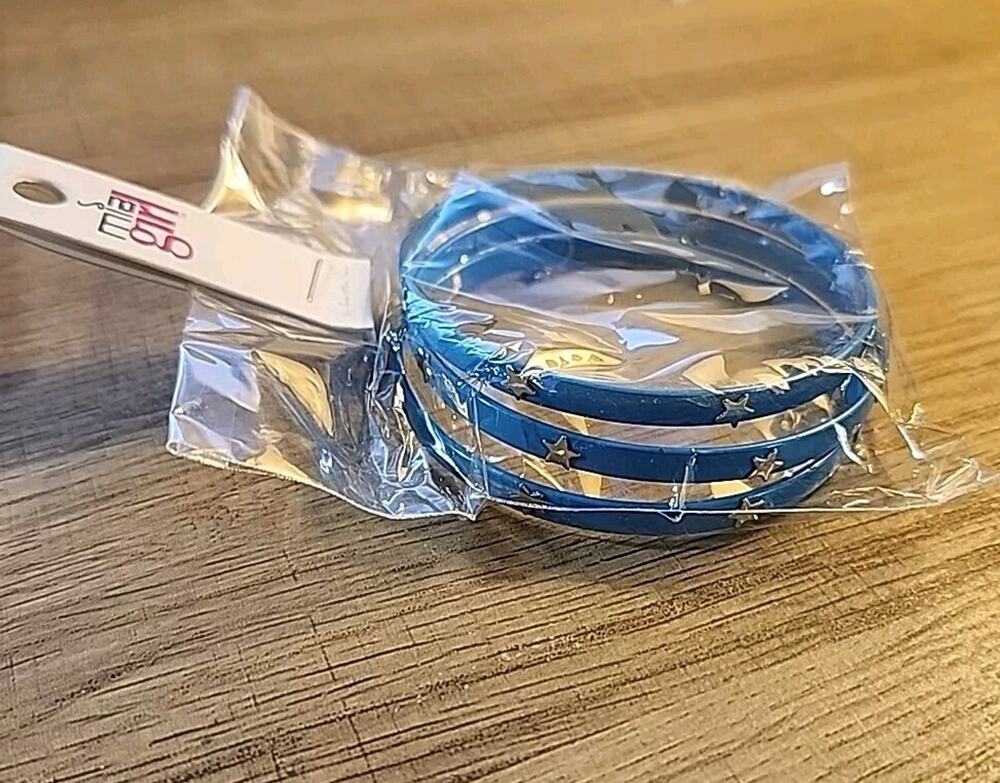 Mia Girl Kim Min Sun Bangle Slip-On Bracelets Turquoise Color Southwest Set of 3